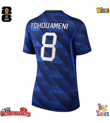 France Aurelien Tchouameni #8 Replica Home Stadium Shirt for Women World Cup 2026 Short Sleeve